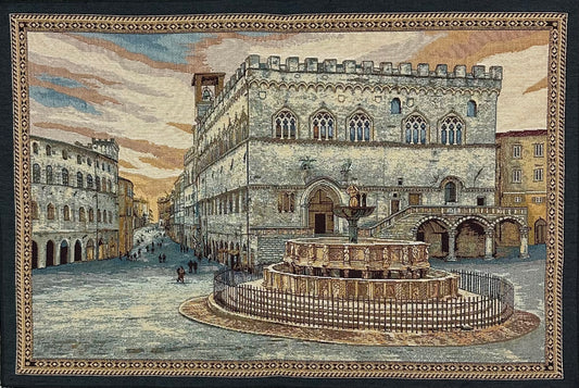 Arazzo : la fontana Maggiore di Perugia