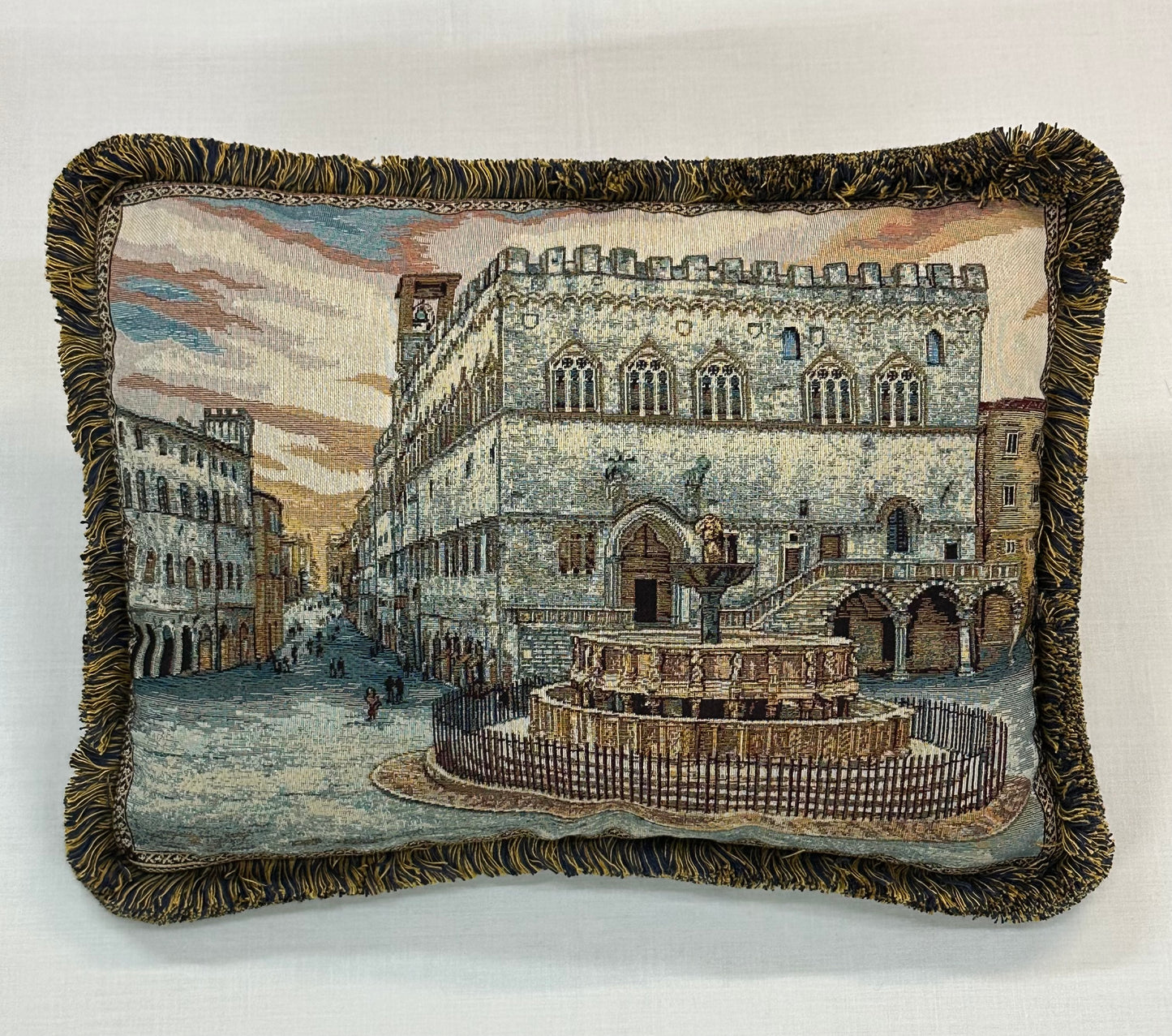 Cuscino con Arazzo la fontana Maggiore di Perugia